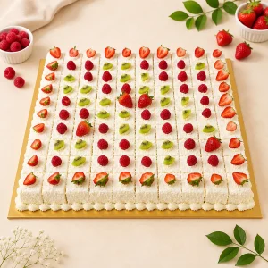Vanilla Coconut Cake Platter